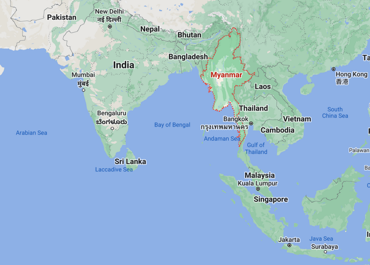 Myanmar Map